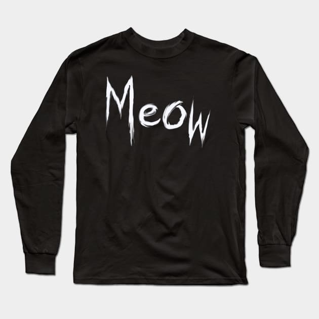 MEOW Long Sleeve T-Shirt by Art by Eric William.s